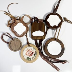Custom wooden hanging car air freshener - image 1