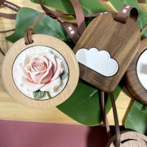Custom wooden hanging car air freshener - image 2