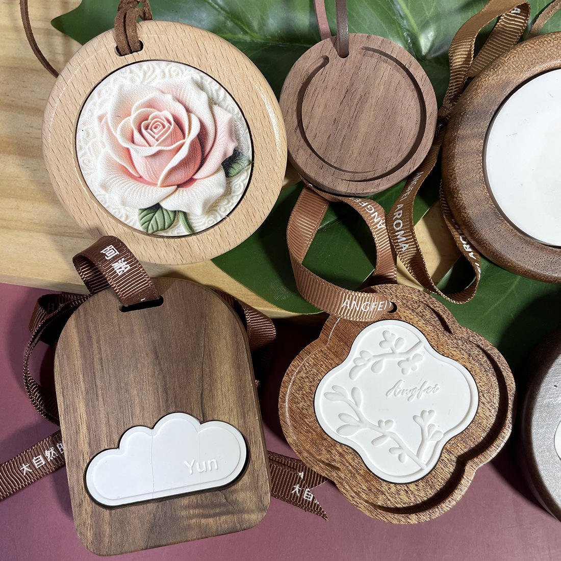 Custom wooden hanging car air freshener - image 4 Custom wooden hanging car air freshener - image 4